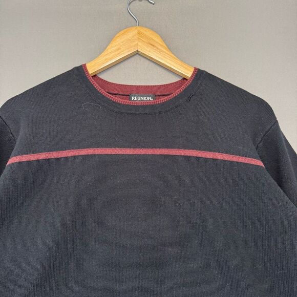 Reunion Knit Sweater Skater Style Size Large Round Neck Acrylic Blend - Picture 2 of 9